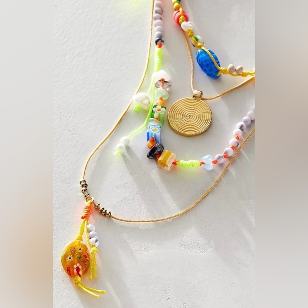 Free People My Magic Layered Necklace (gold tone) NWT - Picture 4 of 4